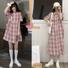 Load image into Gallery viewer, Girlfriend's fresh checked dress