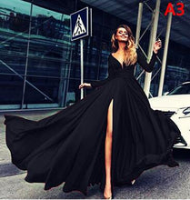 Load image into Gallery viewer, Sexy Women Long Dress Boho Club Red Blue Dress Bandage Long Dress Party Bridesmaids Infinity Robe V-neck Elegant Dresses