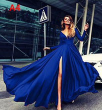 Load image into Gallery viewer, Sexy Women Long Dress Boho Club Red Blue Dress Bandage Long Dress Party Bridesmaids Infinity Robe V-neck Elegant Dresses